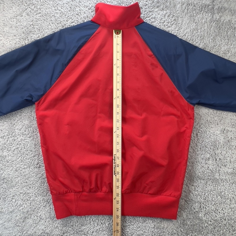 Vintage Altra Colorblock Pullover Jacket Men XS Red Navy Snap Button Made in USA - Picture 6 of 11
